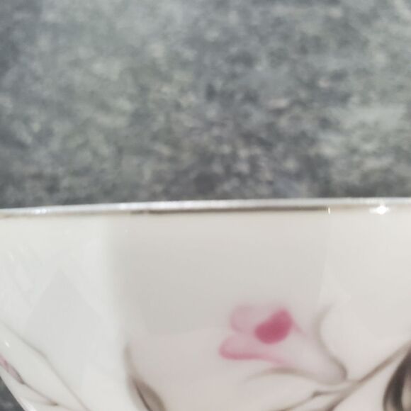 VINTAGE Japanese  Cherry Blossom Fine China Teacup and Saucer - Picture 3 of 6